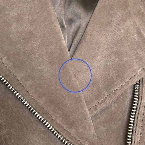 BLANK NYC Suede Moto Jacket Tan Taupe Light Brown Silver Hardware Small - Picture 16 of 16